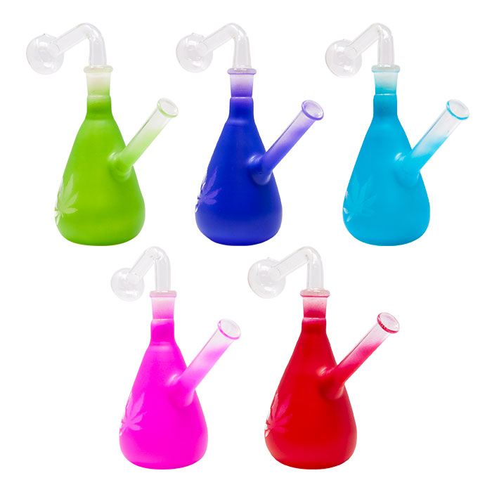 Assorted Oil Glass Bong 6 Inches