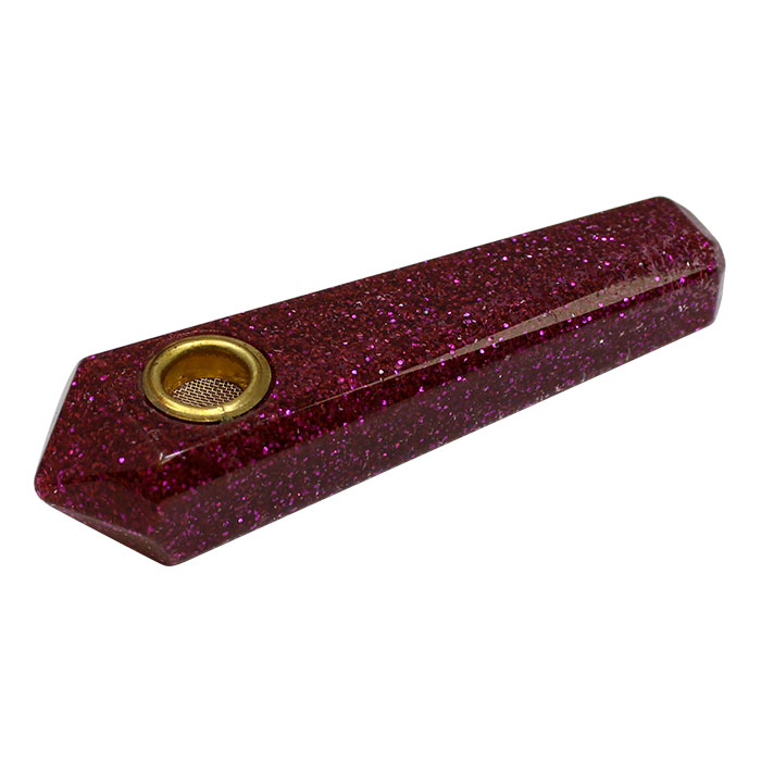 Pink Sparkly Smoking Pipe 3 Inches