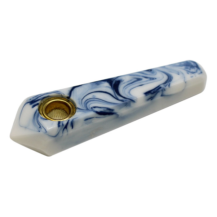 Blue Stone Look Smoking Pipe 3 Inches