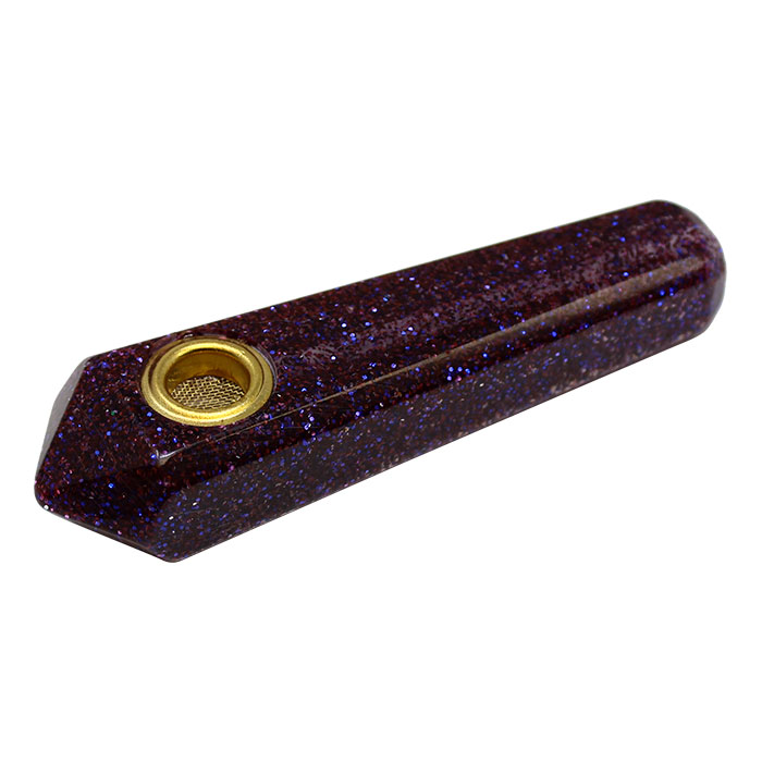 Purple Sparkly Smoking Pipe 3 Inches