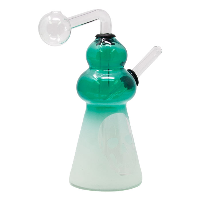 Teal Ombre Oil Bong