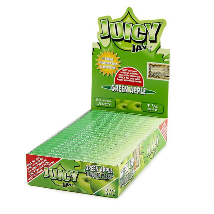 JUICY JAY ROLLING PAPERS GREEN APPLE 1.25