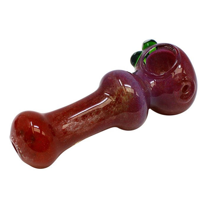 Red Double Shade Glass Pipe 5 Inches