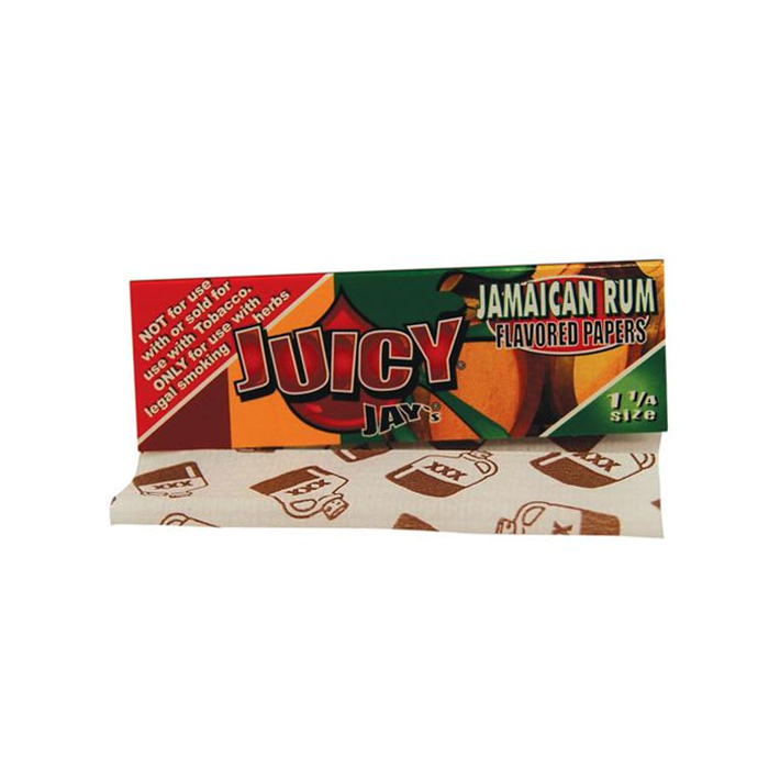 Juicy Jay Jamaican Rum Rolling Paper 1.25 Ct 24