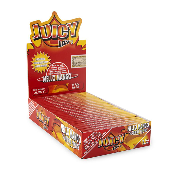 JUICY JAY  ROLLING PAPERS MELLO MANGO 1.25 Ct 24