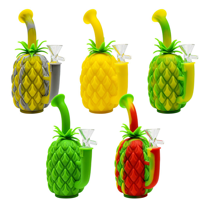 Silicone Pineapple Bong 7 Inches