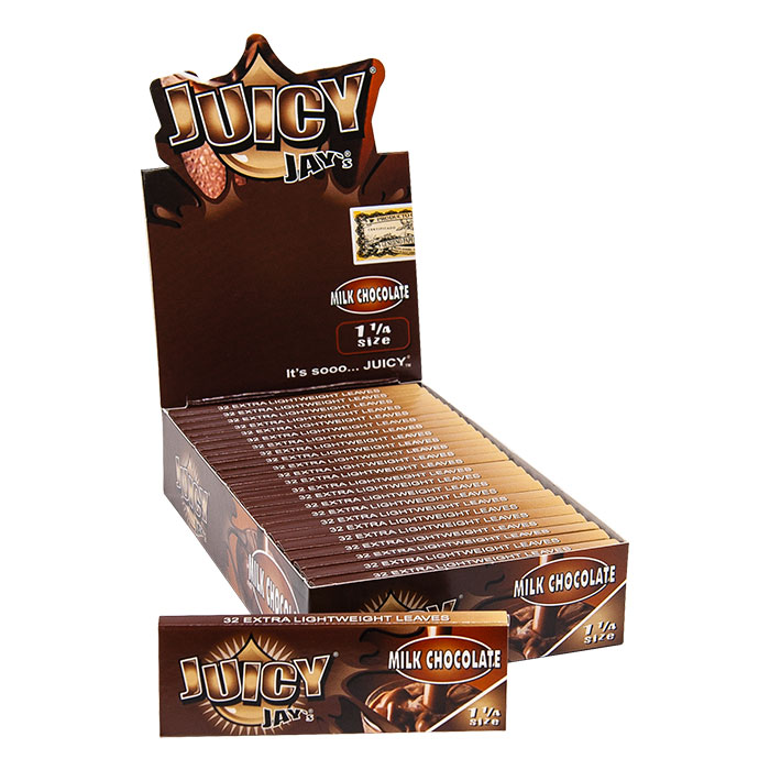 JUICY JAY  ROLLING PAPERS MILK CHOCOLATE 1.25 Ct 24