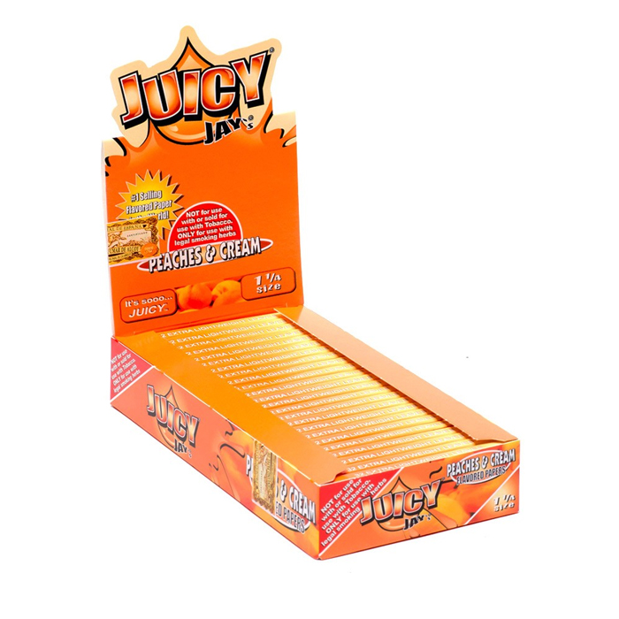 JUICY JAY  ROLLING PAPERS PEACHES AND CREAM 1.25