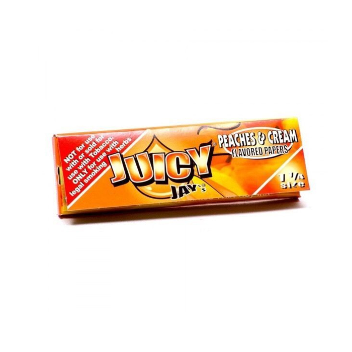 JUICY JAY  ROLLING PAPERS PEACHES AND CREAM 1.25 Ct 24