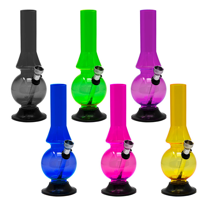 Assorted Color Lamp Design Acrylic Bong 8 Inches