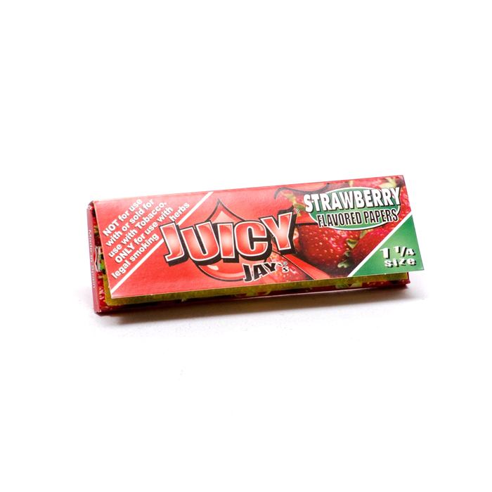 JUICY JAY  ROLLING PAPERS STRAWBERRY 1.25 Ct 24