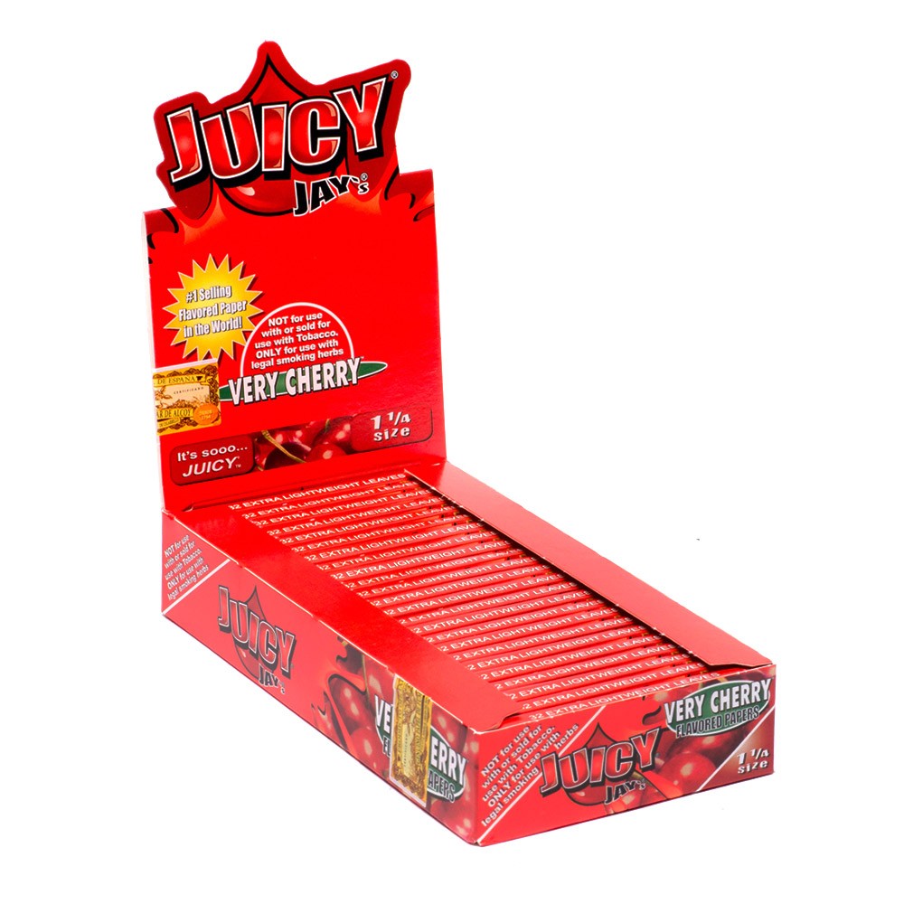 Juicy Jay Very Cherry Rolling Paper 1.25 Ct 24