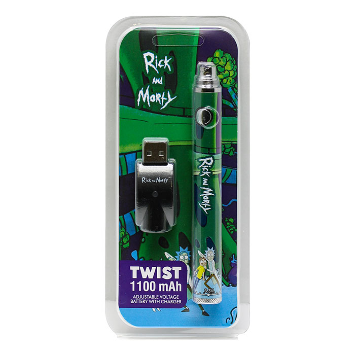 510 Green Rick and Morty Twist 1100 MAh Battery