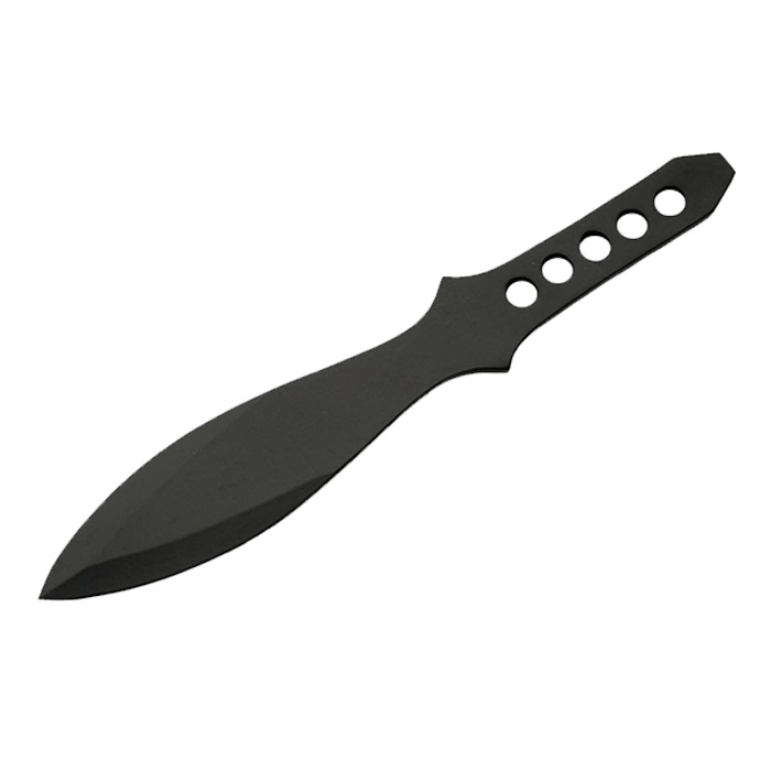 Black Straight Throwing Knife 10 Inches