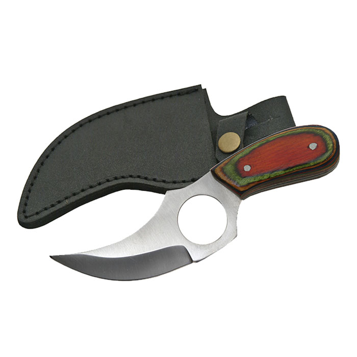 MULTICOLOR SHORT SKINNER HUNTING KNIFE 6 INCHES