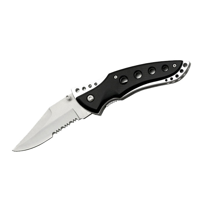 Black Finish Abs Handle Folder Knife 4 Inches