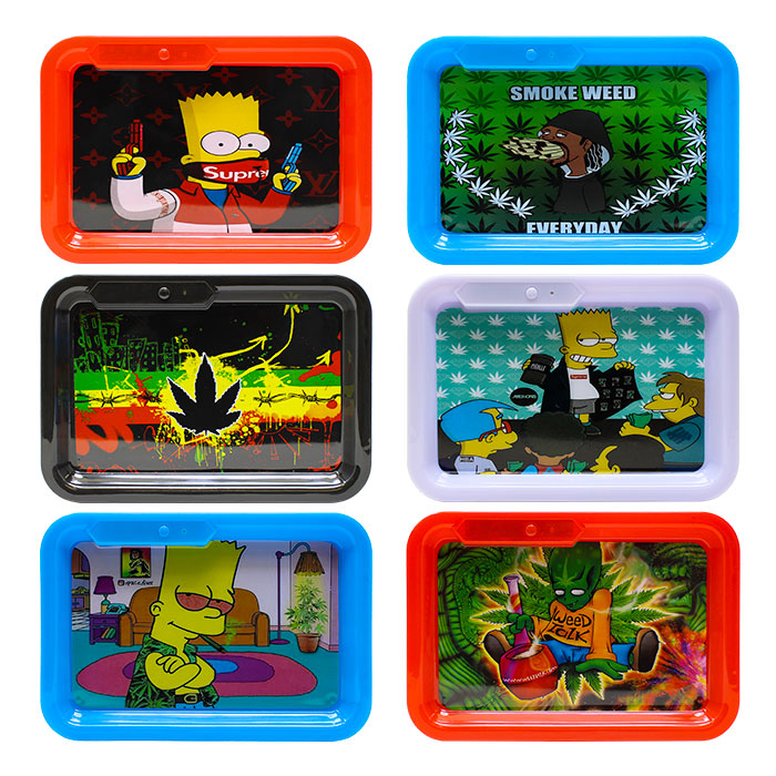 Led Rolling Tray Pack of 6