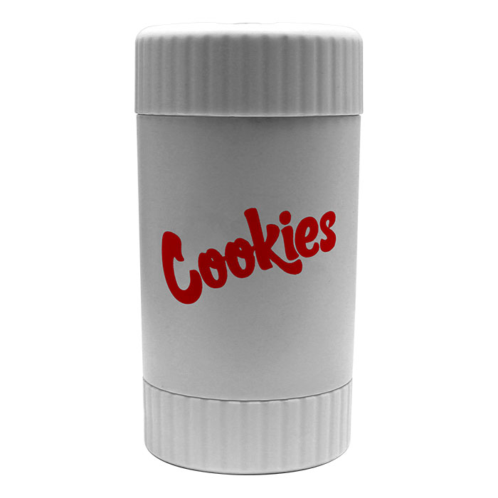 White Cookies Led Stash Can with Grinder