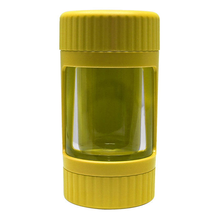 Yellow Cookies Led Stash Can with Grinder