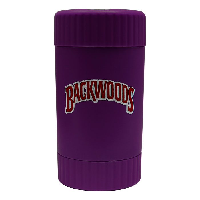 Purple Backwoods Led Stash Can with Grinder