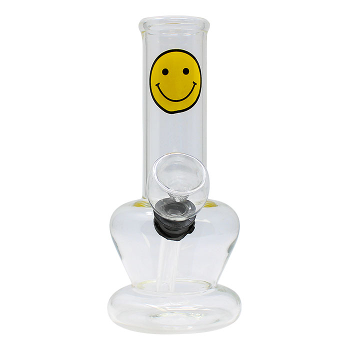 Clear Smiley Face Bong 5 Inches