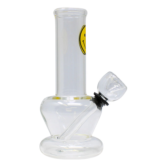Clear Smiley Face Bong 5 Inches