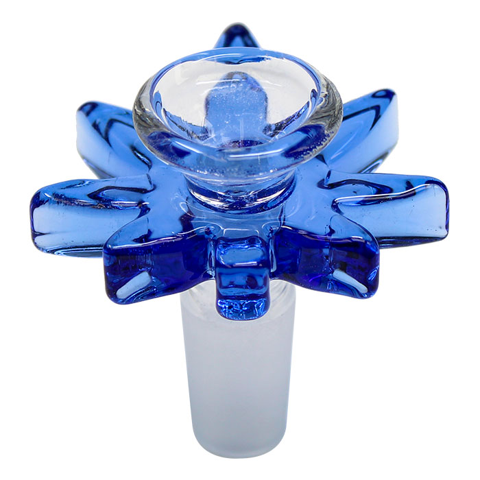 Blue Glass Marijuana Bowl 14 Mm