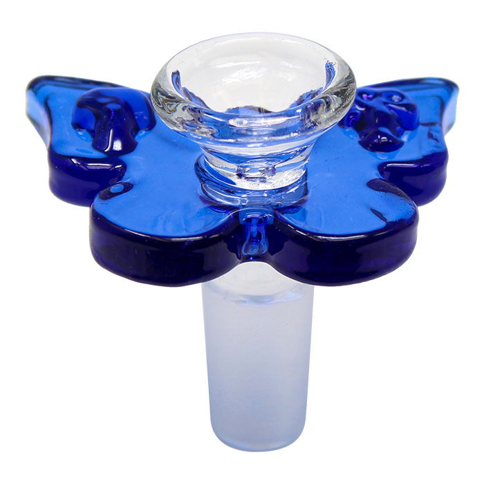 Blue Glass Butterfly Bowl 14 Mm