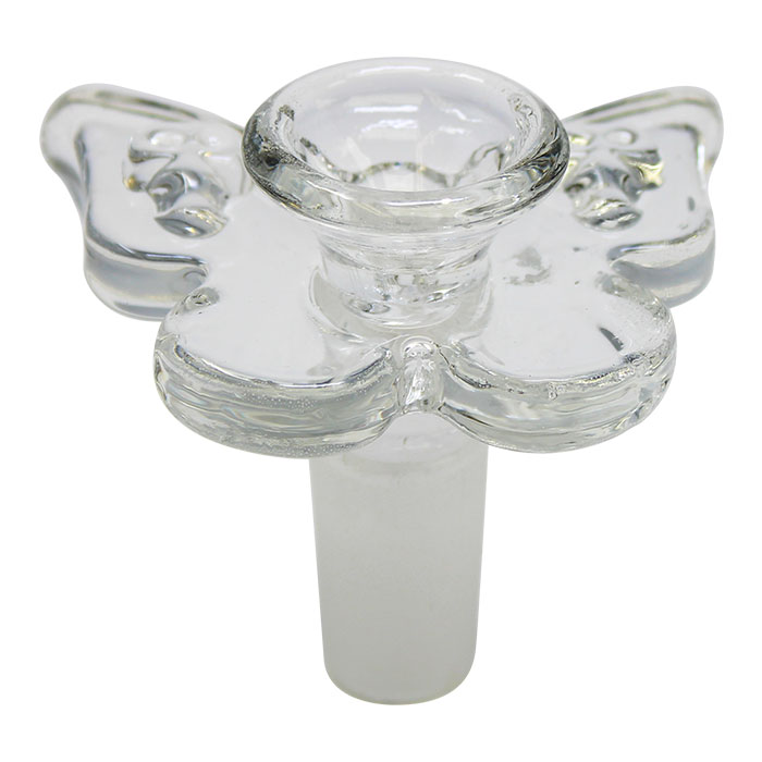 Clear Glass Butterfly Bowl 14 Mm