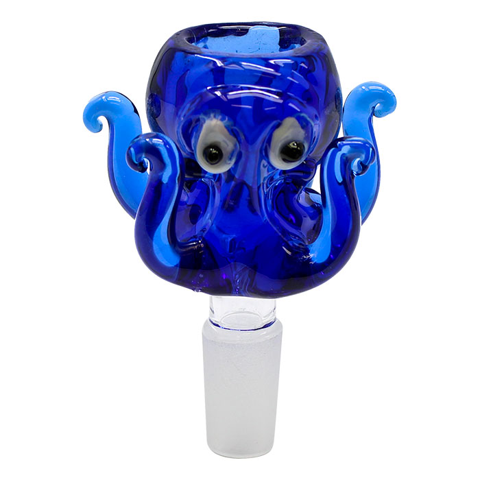 Blue Glass Octopus Bowl 14 Mm