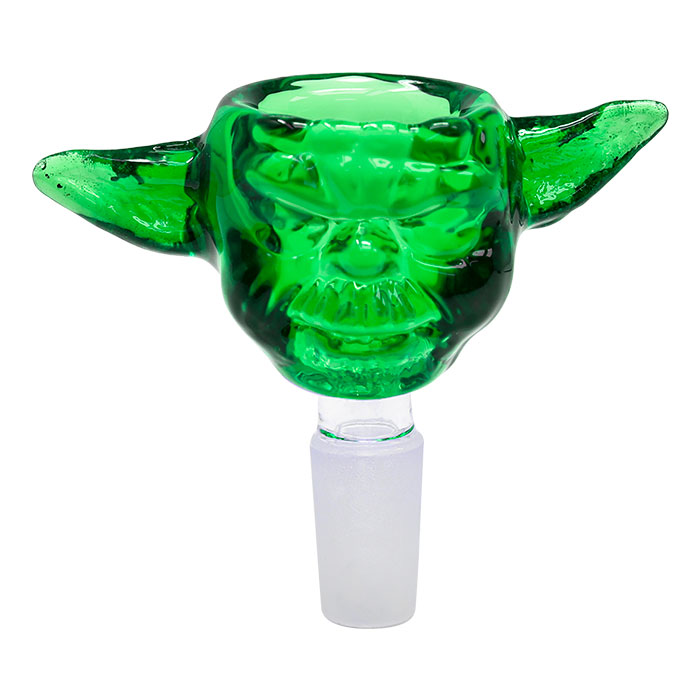 Green Glass Yoda Bowl 14 Mm