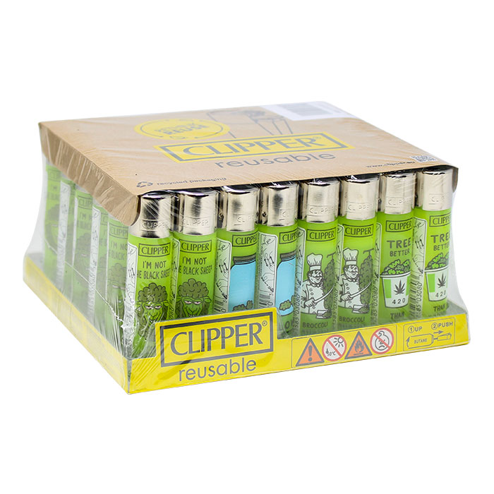 Clipper Think Green Lighter Display of 48