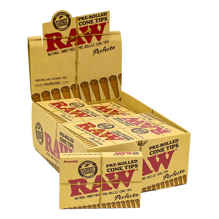 Raw Pre Rolled Cone Tips Perfecto