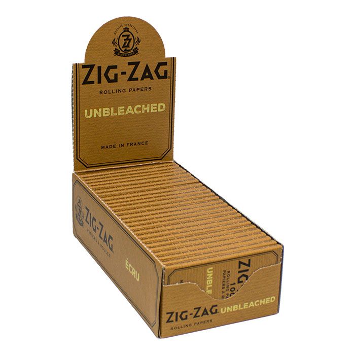 Zig Zag Unbleached Single Wide Paper Ct 25