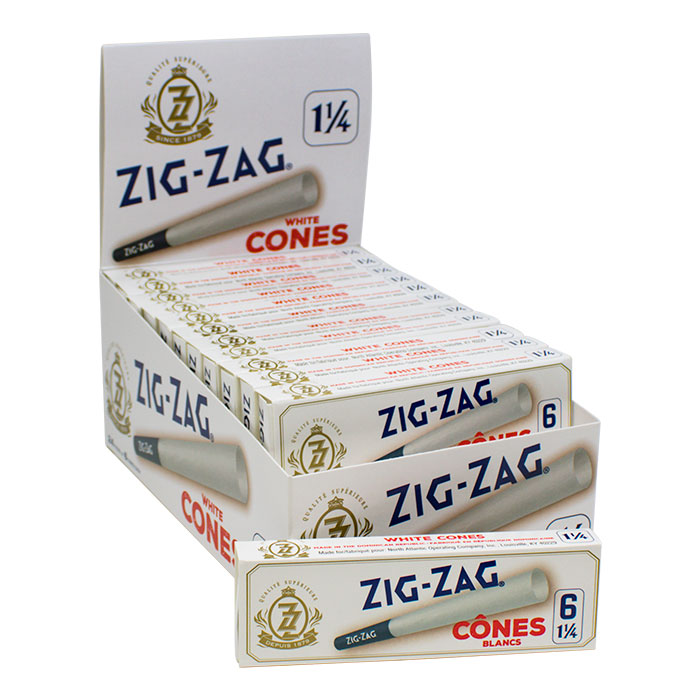 Zig Zag White Cones
