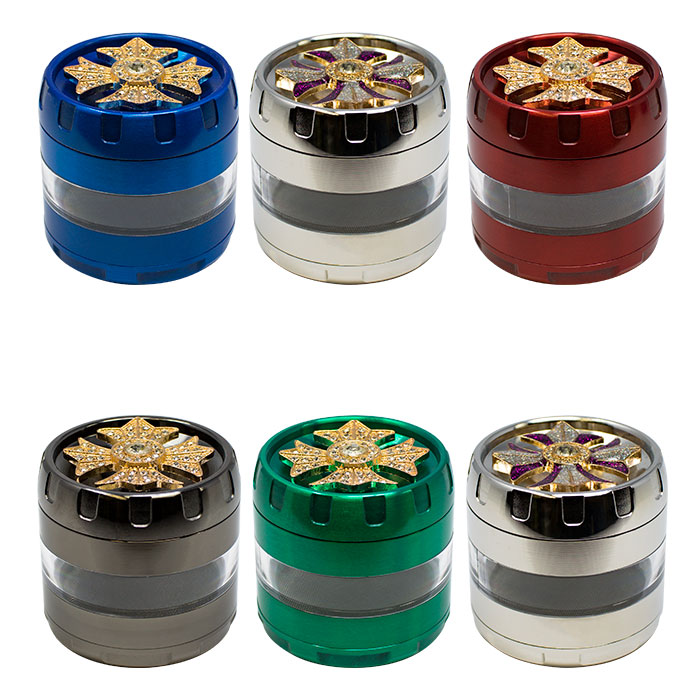 Rotatable Glittery Assorted Color Grinders