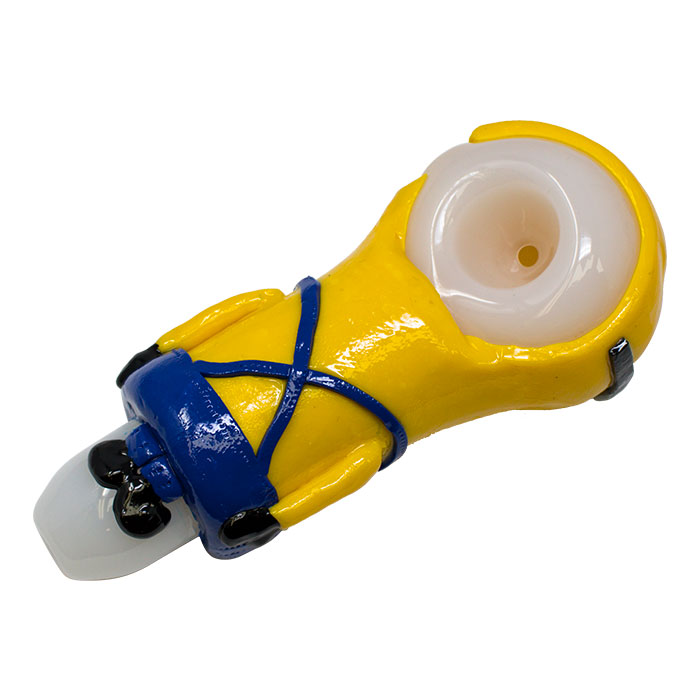 Yellow Min Fictional Hand Pipe 5 Inches