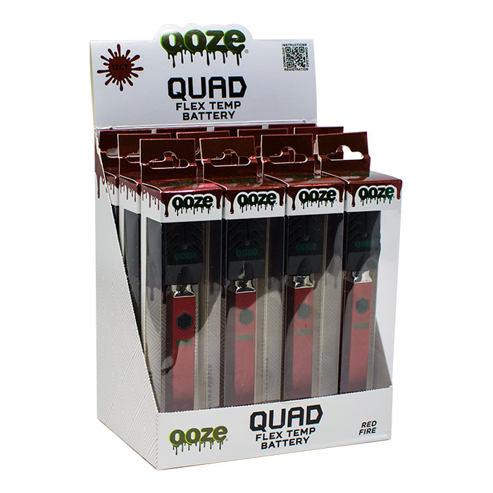 OOZE Red Fire Quad Flex Temp Battery