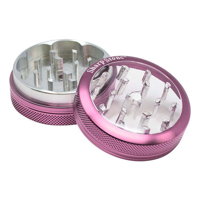 Pink Sharp Stone Two Stage Aluminum Grinder