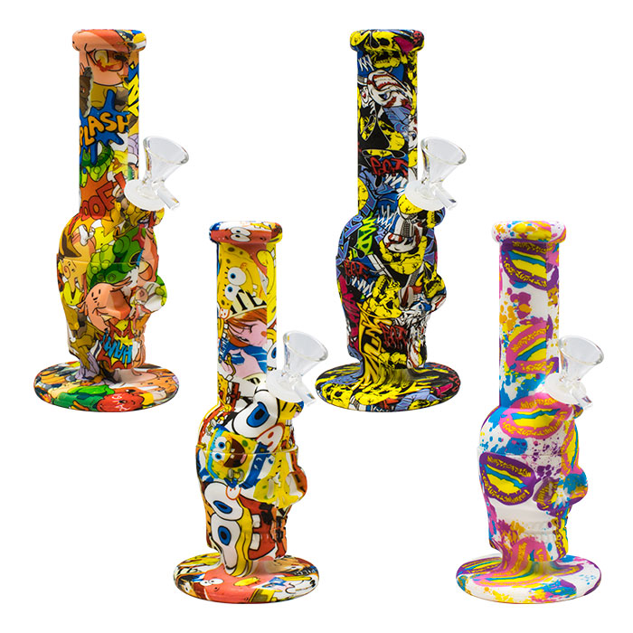 Graphic Silicone Bongs