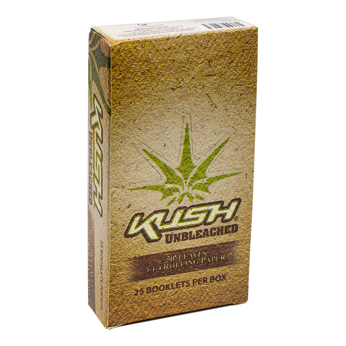Kush Unbleached Rolling Paper 1.25 Display of 25