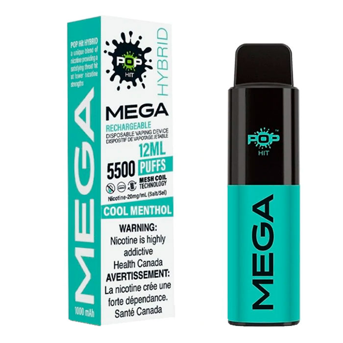 Pop Hybrid Mega Mesh 5500 Puff Cool Menthol