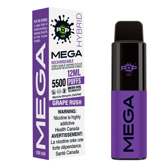 Pop Hybrid Mega Mesh 5500 Puff Grape