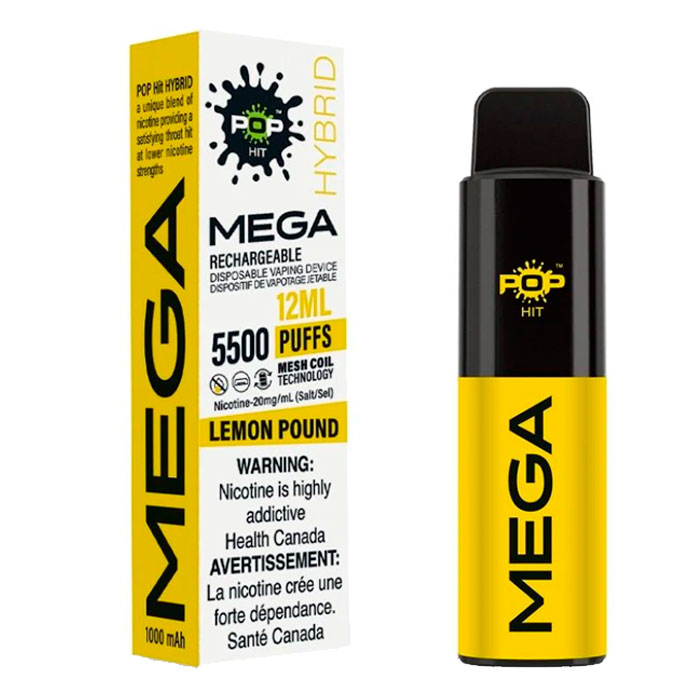 Pop Hybrid Mega Mesh 5500 Puff Lemon Poundf
