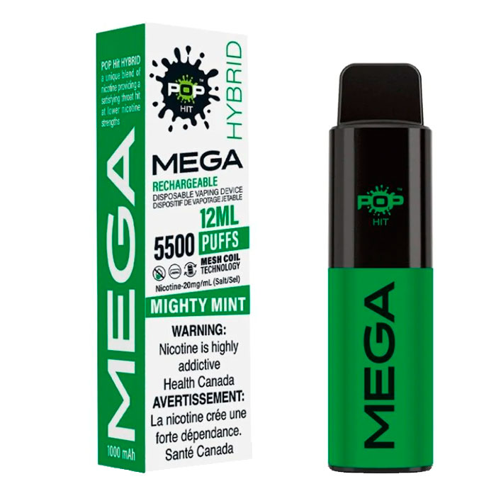 Pop Hybrid Mega Mesh 5500 Puff Mighty Mint