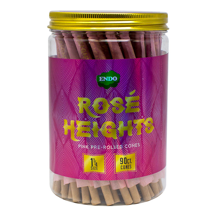Rosé Heights Pink 1.25 Pre-Rolled Cones 90 Per Jar