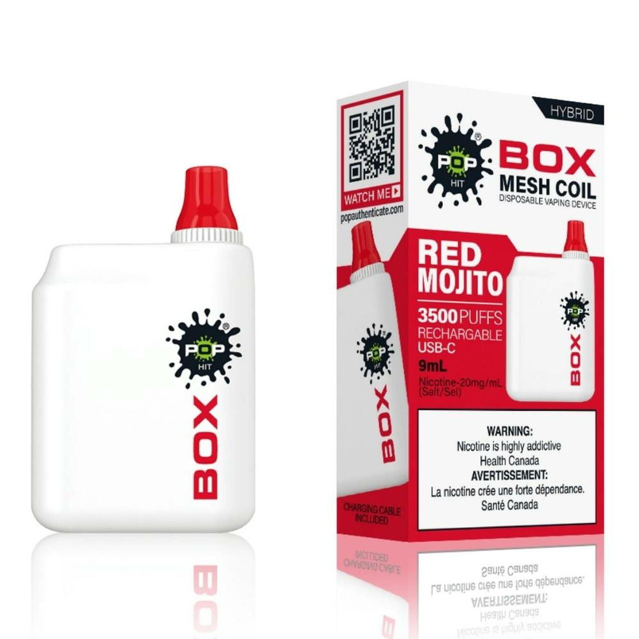 Red Mojito Pop Hybrid Box 3500 Puff Rechargeable Vape Device