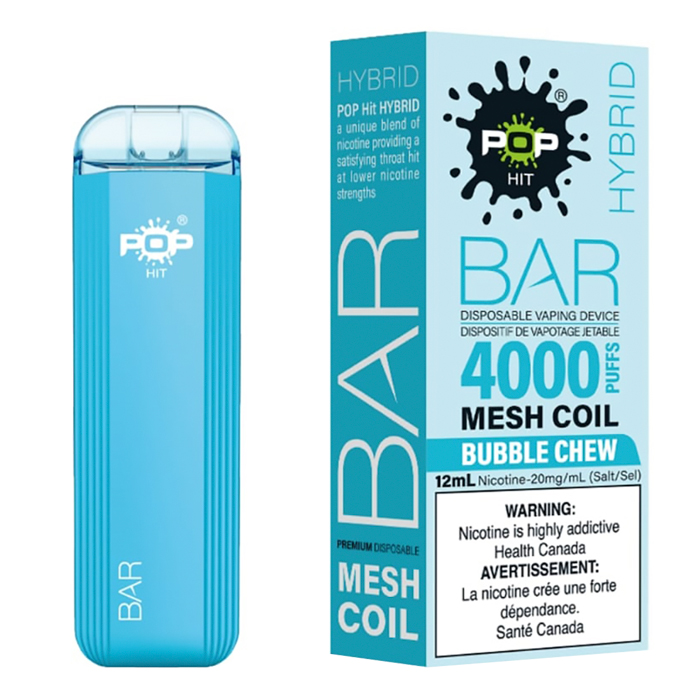 Bubble Chew Pop Hybrid Bar 4000 Puff Disposable Vape