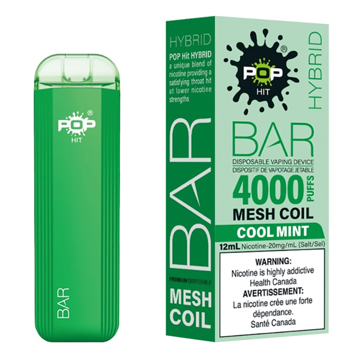 Cool Mint Pop Hybrid Bar 4000 Puff Disposable Vape