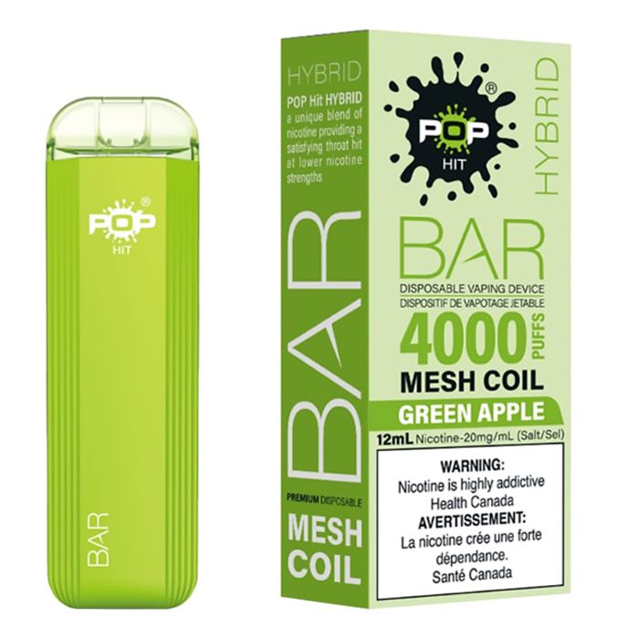 Green Apple Pop Hybrid Bar 4000 Puff Disposable Vape